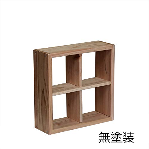 Amazon.co.jp: WOODPRO 格子ラックミニ 120型 2X2 幅28cm 高さ28cm